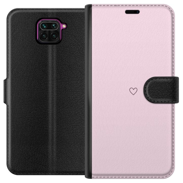 Plånboksfodral till Xiaomi Redmi Note 9 med Hjärta motiv
