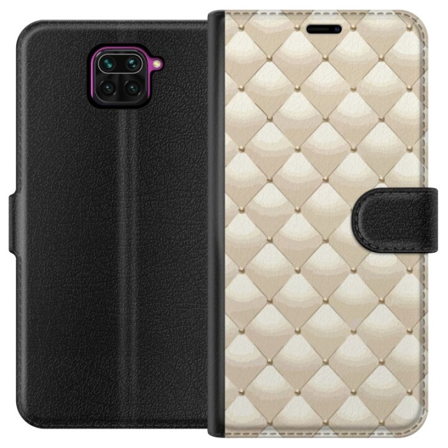 Plånboksfodral till Xiaomi Redmi Note 9 med Guldglans motiv