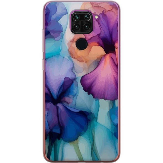 Mobilskal till Xiaomi Redmi Note 9 med Magiska blommor motiv
