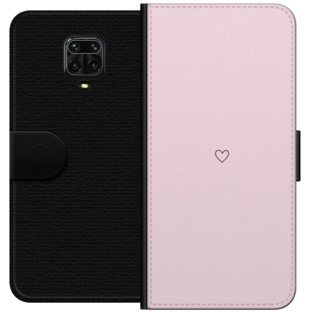 Plånboksfodral till Xiaomi Redmi Note 9S med Hjärta motiv