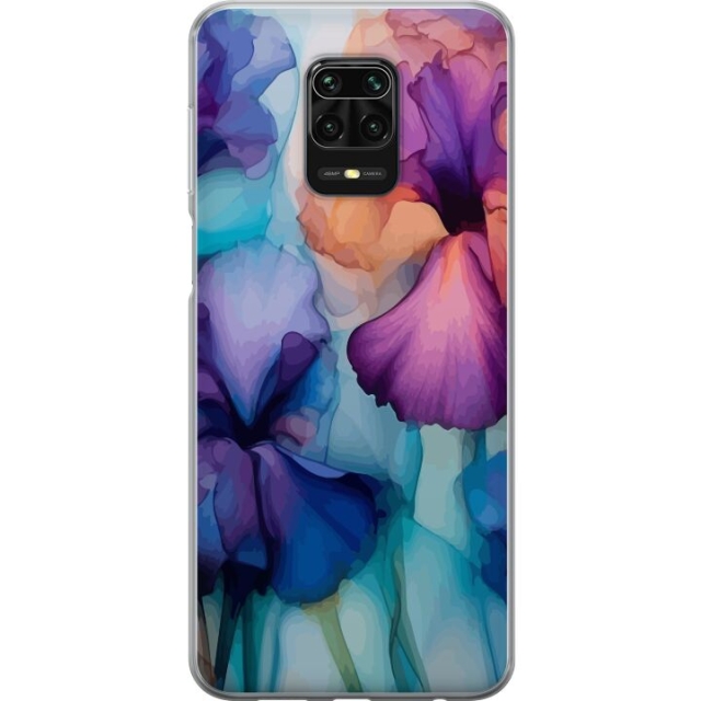 Mobilskal till Xiaomi Redmi Note 9S med Magiska blommor motiv