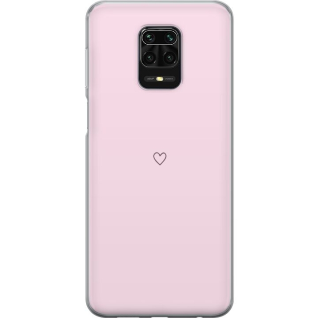 Mobilskal till Xiaomi Redmi Note 9S med Hjärta motiv