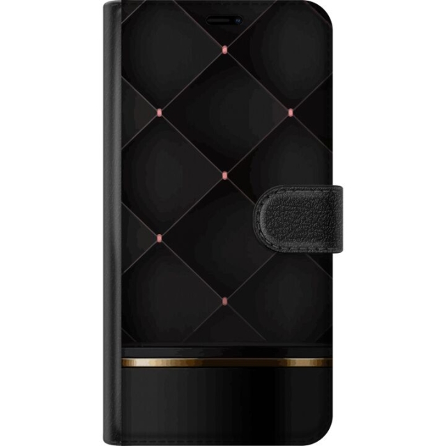 Plånboksfodral till ZTE Blade V50 Vita med Lyxig linje motiv