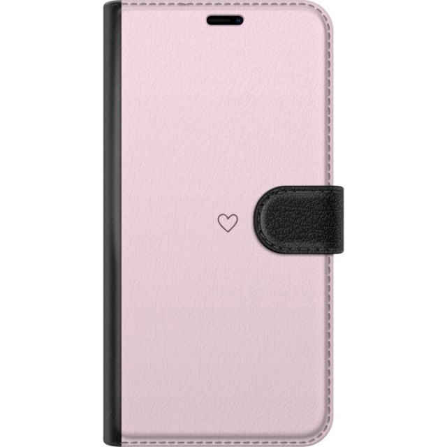 Plånboksfodral till ZTE Blade V50 Vita med Hjärta motiv