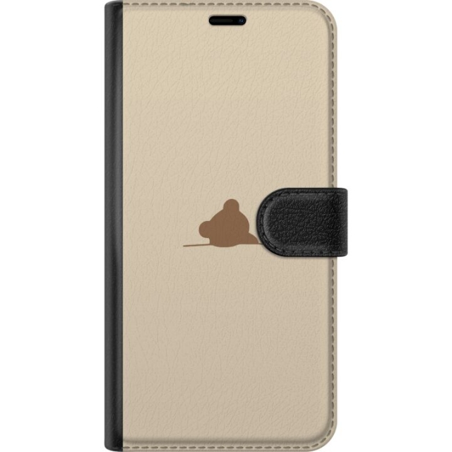 Plånboksfodral till ZTE Blade V50 Vita med Nalle motiv