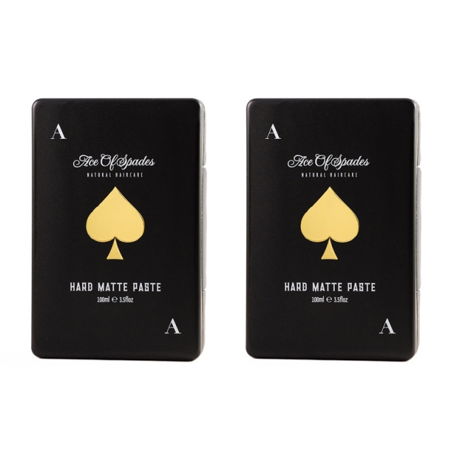 Ace 2-pack Ace of Spades Natural Haircare Hard Matte Paste 100ml