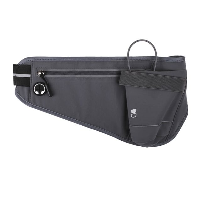 Gear Sport Midjebälte Premium Universal 6" Grå Ficka för Mobil och Vattenflaska