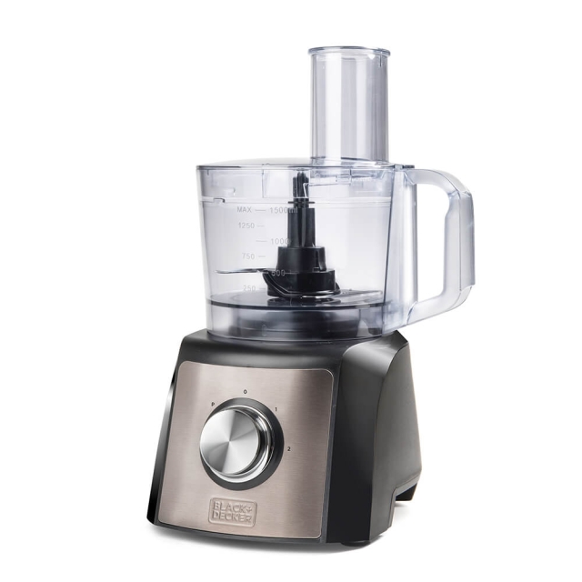 BLACK+DECKER Matberedare 1200W Borstat Stål