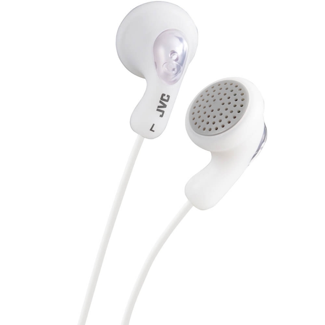 JVC Hörlur F14 Gumy In-Ear Vit