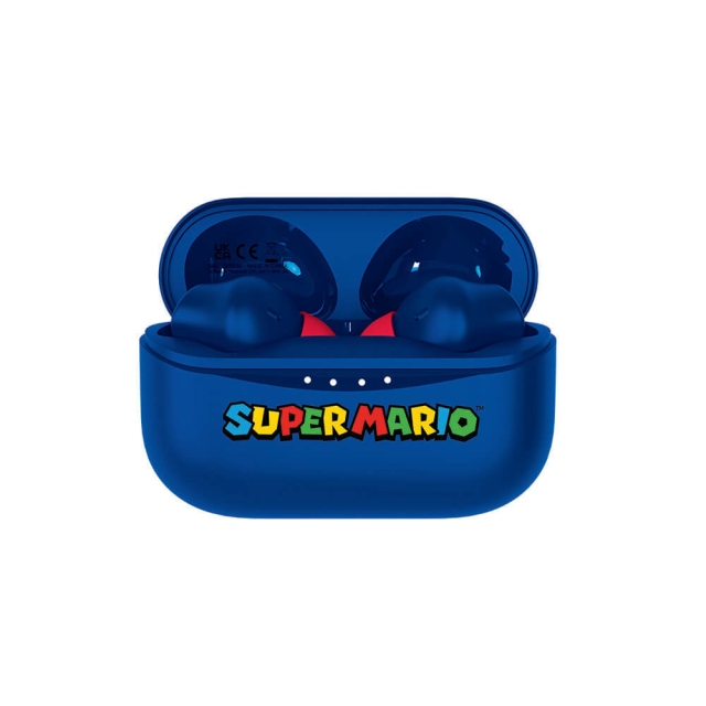 Super Mario In-Ear Hörlurar, True Wireless, Blå