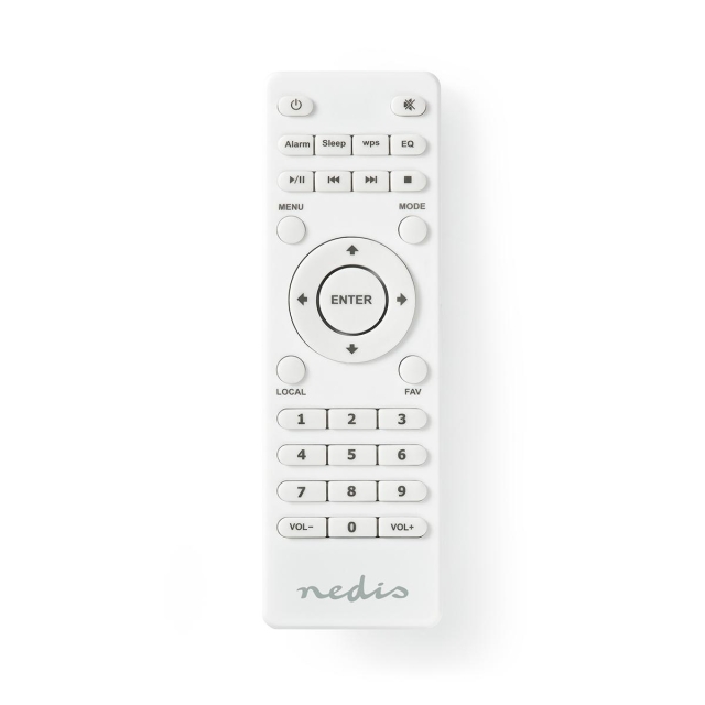 Nedis Ersättnings Fjärrkontroll | Passar till: RDIN2000WT / RDIN2500WT | Fast | 1 Enhet | Klar Lay-out | Infraröd | Vit