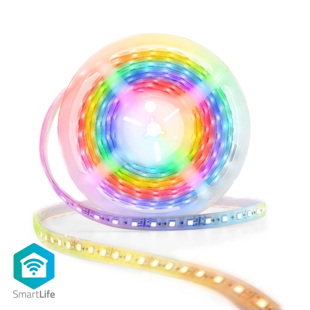 Nedis SmartLife LED-Remsa | Flerfärgad | SMD | 5.00 m | IP65 | 2700 K | 960 lm | Android™ / IOS
