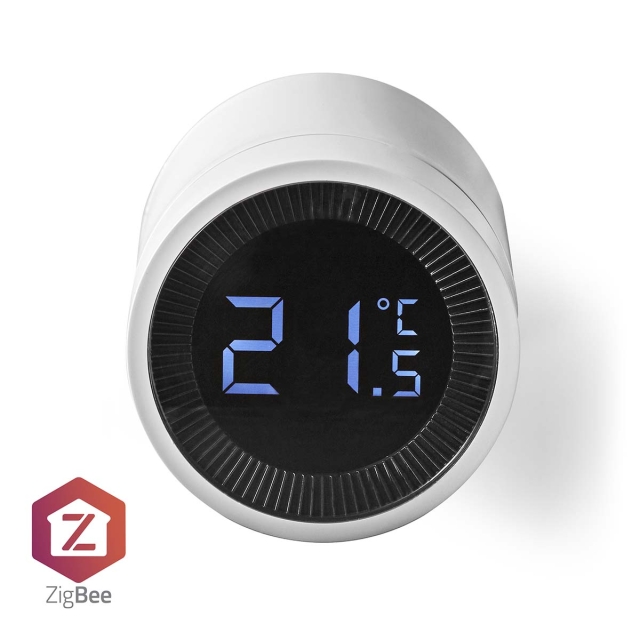 Nedis SmartLife Radiator Control | Zigbee 3.0 | Batteridriven | LCD | Android™ / IOS