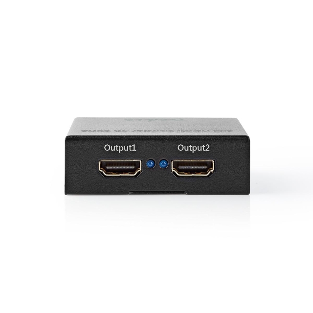 Nedis HDMI ™ Splitter | 2-Port port(s) | 2x HDMI™ Output | 4K@60Hz | 18 Gbps | Metall | Antracit