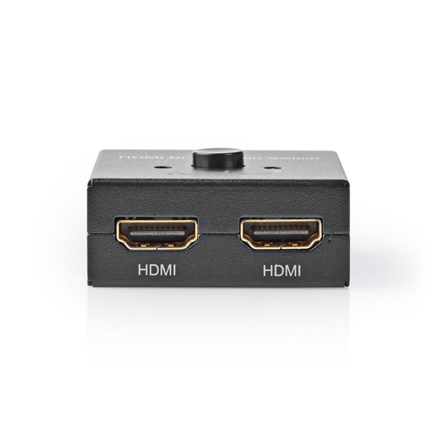 Nedis HDMI ™ Switch | 3-Port port(s) | 1x HDMI™ Input / 2x HDMI™ Input | 1x HDMI™ Output / 2x HDMI™ Output | 4K@60Hz | 6 Gbps | Metall | Antracit