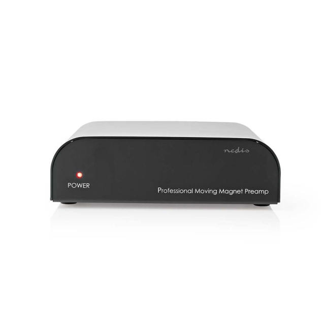 Nedis Förförstärkaren | Ingång för audio/video/dataanslutningar: 1x RCA | Audio / video / dataanslutningar utgång: 1x RCA | 2 Kanaler | Phono / Skivspelare | Automatisk | Svart