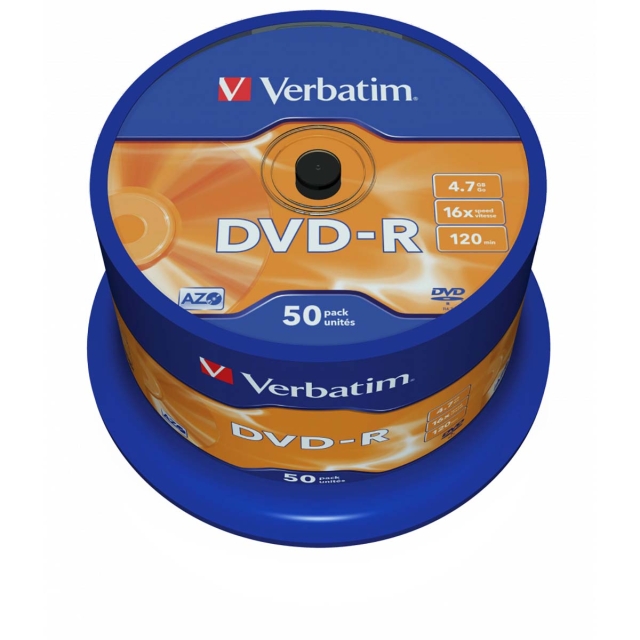 DVD-R AZO 16x 4.7GB 50 Packa Axel Matt Silver