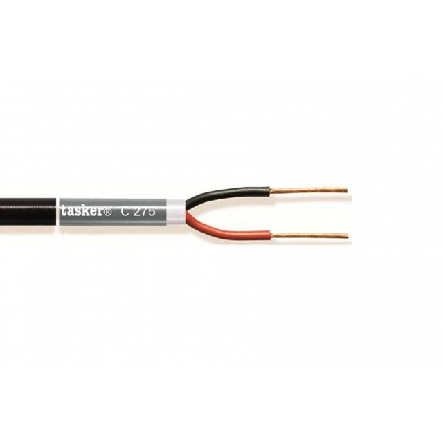 Tasker Högtalarkabel på Rulle 2x 1.50 mm² 100 m Svart