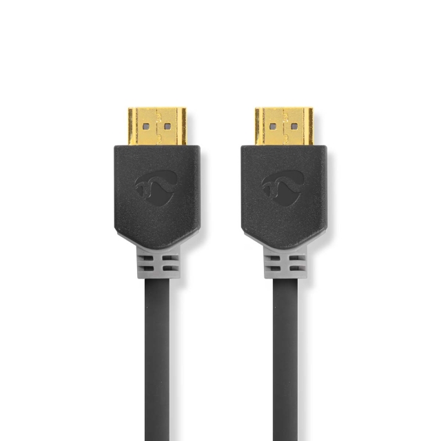 Nedis High Speed HDMI ™ kabel med Ethernet | HDMI™ Kontakt | HDMI™ Kontakt | 4K@30Hz | ARC | 10.2 Gbps | 15.0 m | Rund | PVC | Antracit | Låda