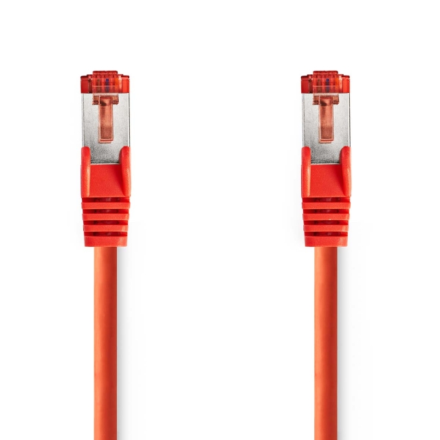 Nedis CAT6 Nätverkskabel | RJ45 hane | RJ45 hane | S/FTP | 1.50 m | Rund | LSZH | Röd | Kuvert