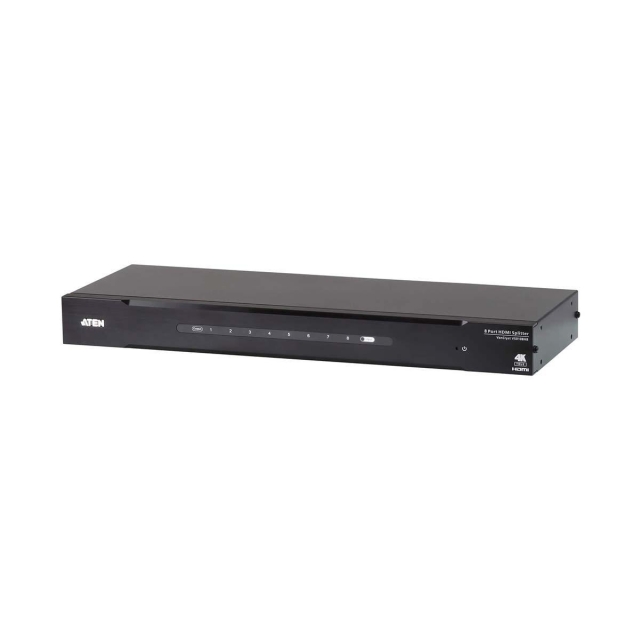 8-Port HDMI Splitter Svart