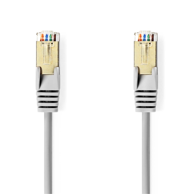 Nedis CAT5e nätverkskabel | SF/UTP | RJ45 hane | RJ45 hane | 2.00 m | Rund | PVC | Grå | Låda