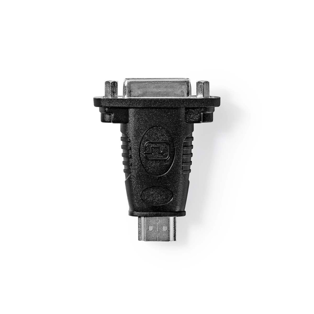 Nedis HDMI™ Adapter | HDMI™ Kontakt | DVI-D 24+1-Pin Hona | Guldplaterad | Rak | ABS | Svart | 1 st. | Låda