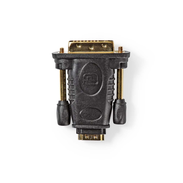 Nedis HDMI™ Adapter | DVI-D 24+1-Pin Hane | HDMI™ Utgång | Nickelplaterad | Rak | ABS | Svart | 1 st. | Låda
