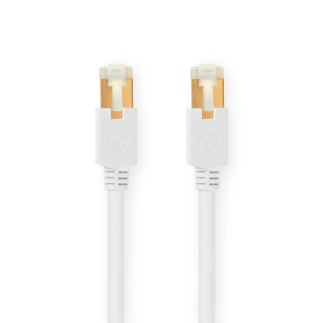 Nedis CAT6 Nätverkskabel | RJ45 hane | RJ45 hane | S/FTP | 1.50 m | Rund | LSZH / PVC | Vit | Kartong med fönster