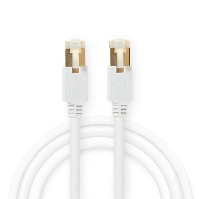Nedis CAT6 Nätverkskabel | RJ45 hane | RJ45 hane | F/UTP | 10.0 m | Rund | LSZH / PVC | Vit | Kartong med fönster