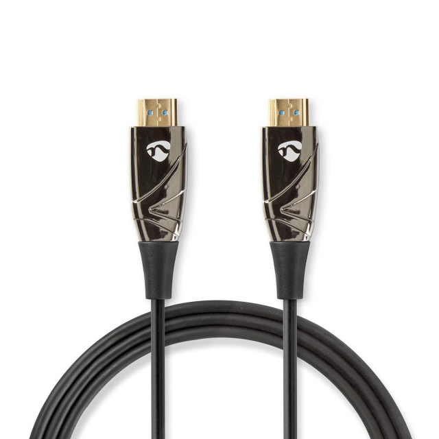 Nedis Aktiva optiska High Speed HDMI kabel med Ethernet | HDMI™ Kontakt | HDMI™ Kontakt | 4K@60Hz | 18 Gbps | 20.0 m | Rund | PVC | Svart | Presentbox