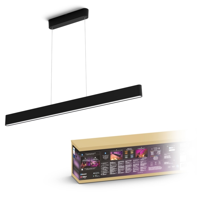 Philips Hue Ensis Pendellampa White/Color Svart