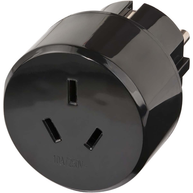 brennenstuhl Resekontakt / reseadapter (adapter för reseuttag för: Euro-uttag och Australien, Kina-kontakt) svart