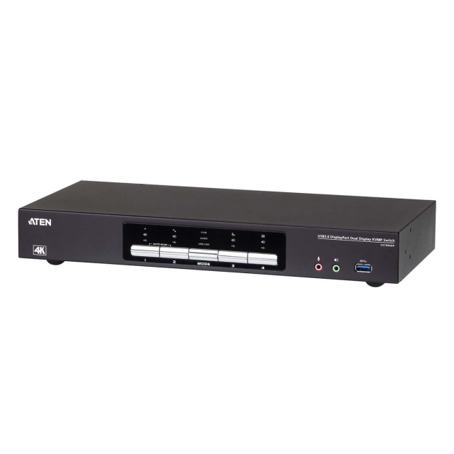 4-portars USB 3.0 4K DisplayPort Dual Display KVMP™-switch