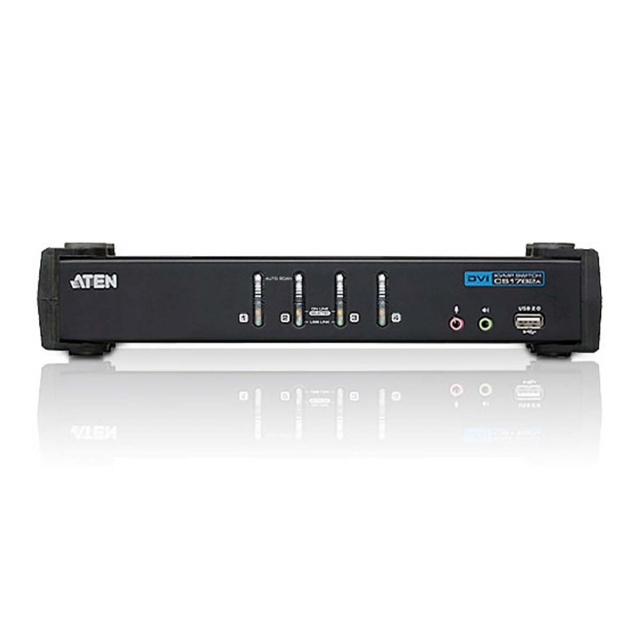 Aten CS1764A 4-Port KVM Switch Svart