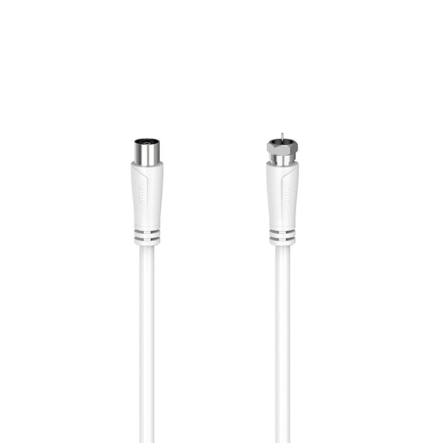 Hama Antennkabel SAT 90dB F-Coax Vit 3,0m
