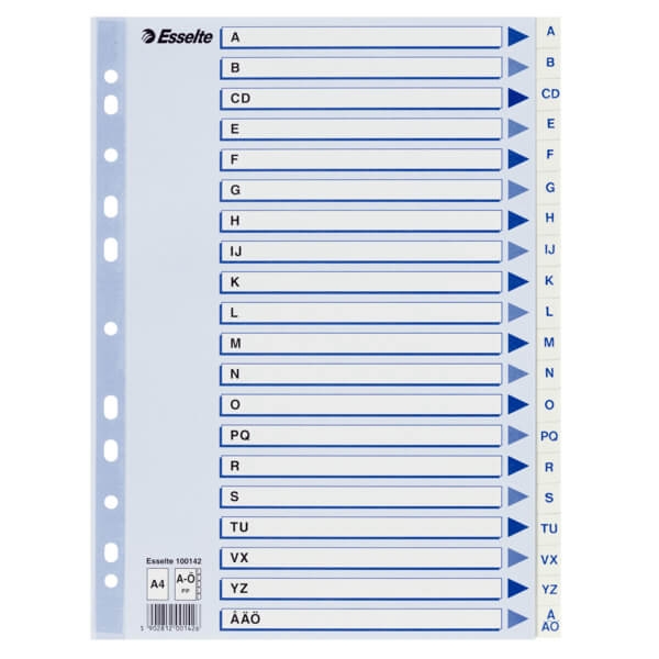 ESSELTE ESSELTE Register Non-Stop A4/A-Ö Vit