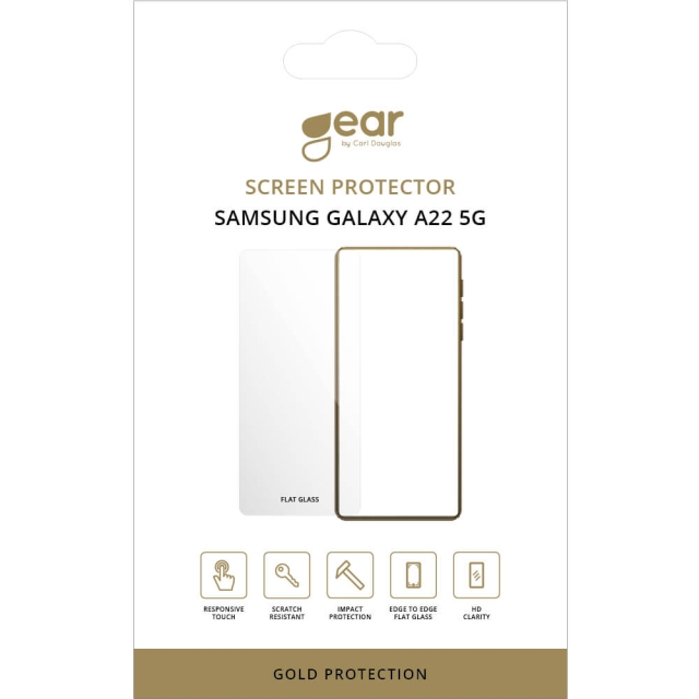 Gear Skärmskydd 2.5D Gold Case Friendly - Samsung A22 5G