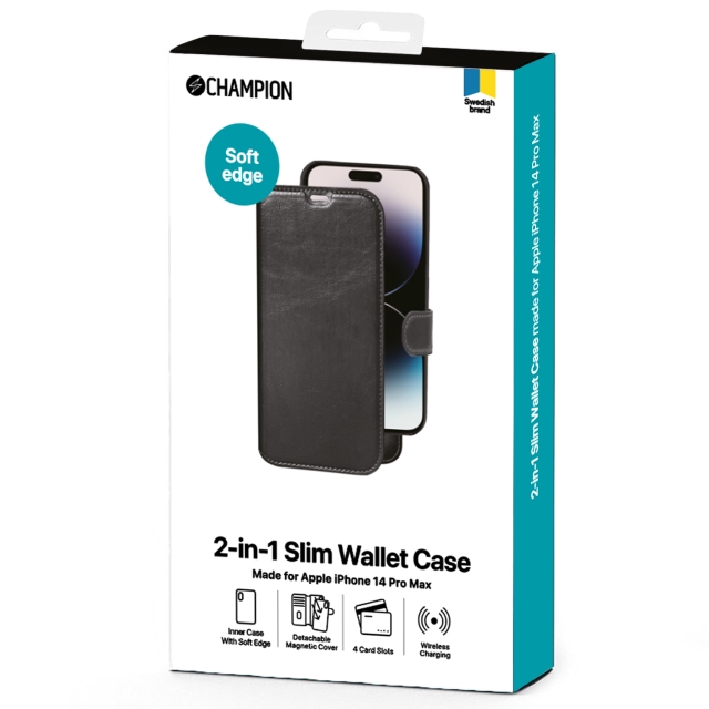 Champion 2-in-1 Slim wallet iPhone 14 Pro Max