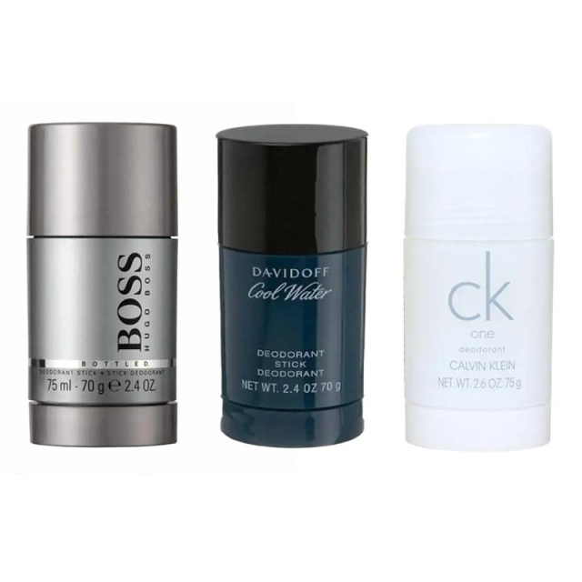 Hugo Boss 3-pack Deostick (Boss Bottled + Cool Water + CK One 75ml)