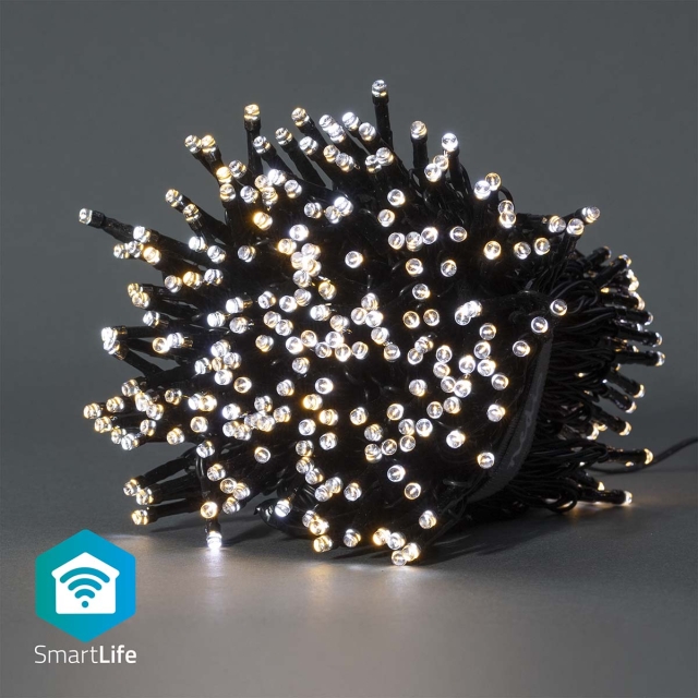 Nedis SmartLife Julbelysning | Sträng | Wi-Fi | Varm till cool vit | 400 LED