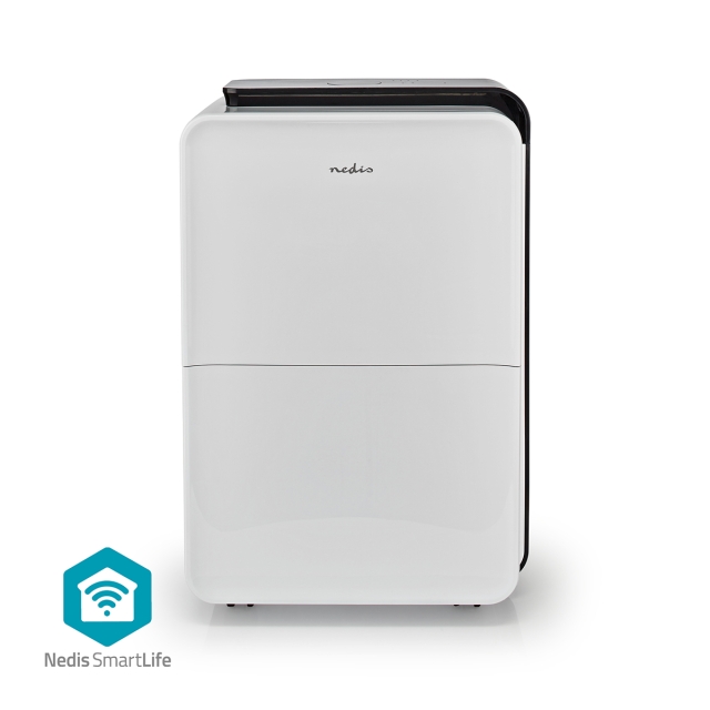 Nedis SmartLife Avfuktare | Wi-Fi | 30 l/Dag | Avfuktning / Kontinuerlig / Torr tvätt / Ventilation | Android™ / IOS | Justerbar hygrostat | 210 m³/h