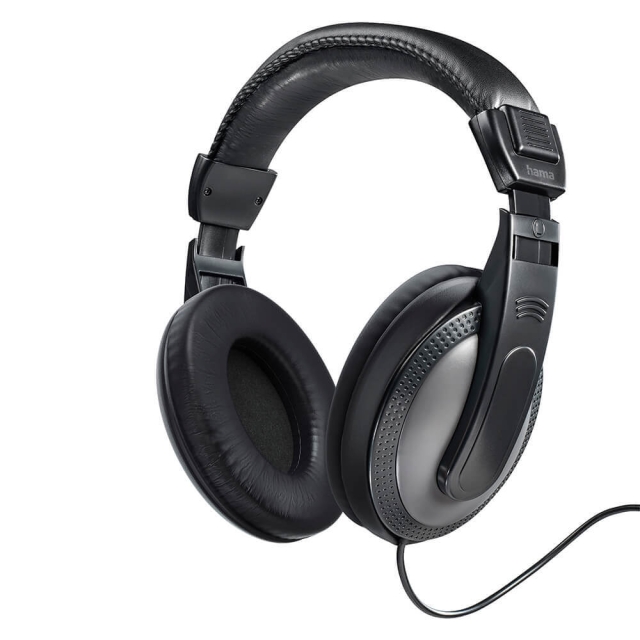 Hama Hörlur Shell Over-Ear Trådad  Svart