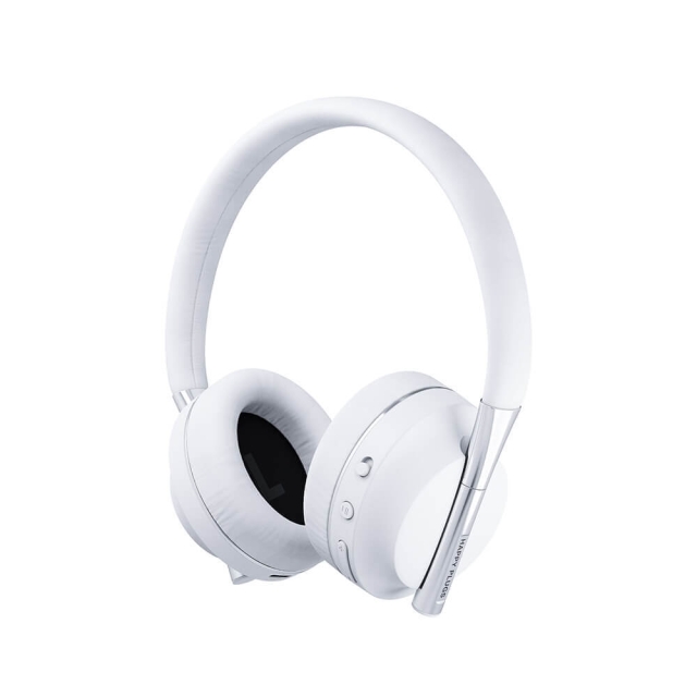 Happy Plugs Play Hörlur Over-Ear 85dB Trådlös Vit