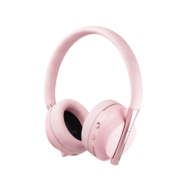 Happy Plugs Play Hörlur Over-Ear 85dB Trådlös Rosa/Guld