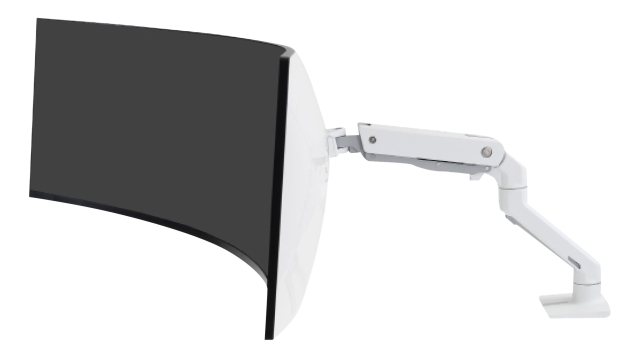 Ergotron HX Desk Monitor Arm med HD Pivot, Vit