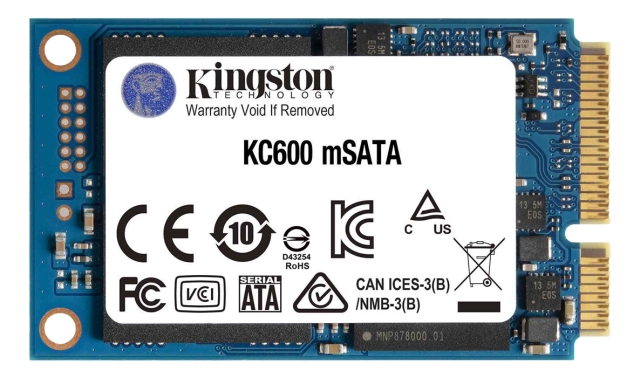 Kingston 256GB KC600 SSD - mSATA 2.5"