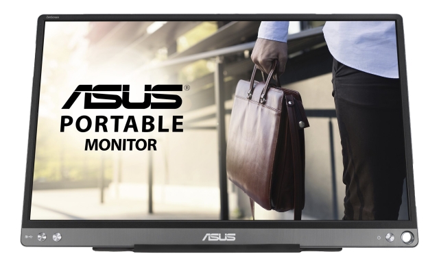 ASUS ZenScreen MB16ACE - LED-skärm - 15.6" - bärbar - 1920 x 1080 Full HD (1080p) - IPS - 250 cd/m² - 5 ms - USB-C - mörkgrå