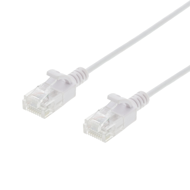 Deltaco Ultra Slim U/UTP Cat.6 patch cable, OD:2.6mm, 2m, white