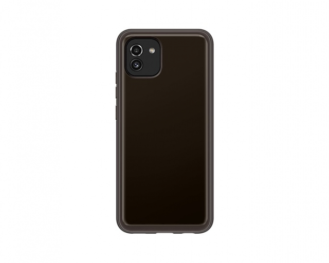 Samsung Soft Clear Cover - Mobilskydd till Samsung Galaxy A03,  Svart